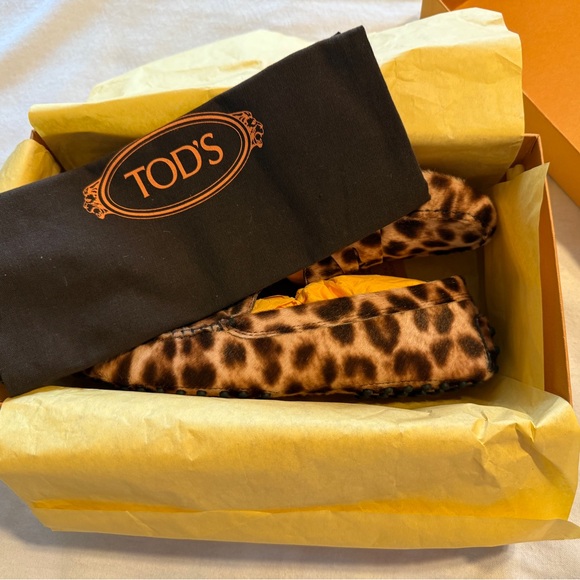 TOD’s Gommino Driver Animal Print Moccasin NIB Stealth Wealth - Picture 4 of 11